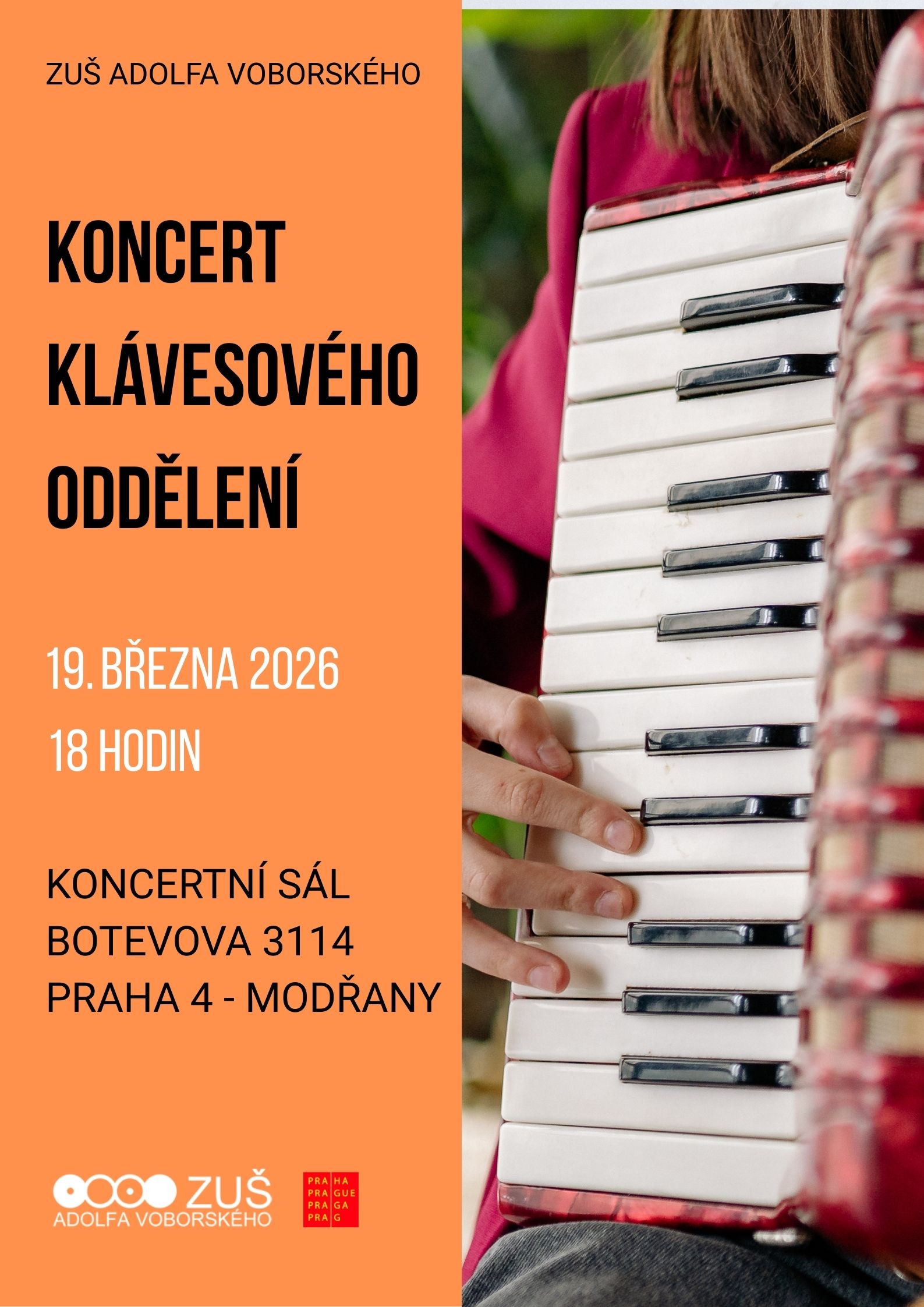 Koncert klávesového oddělení - 19. března 2026 od 18 hodin